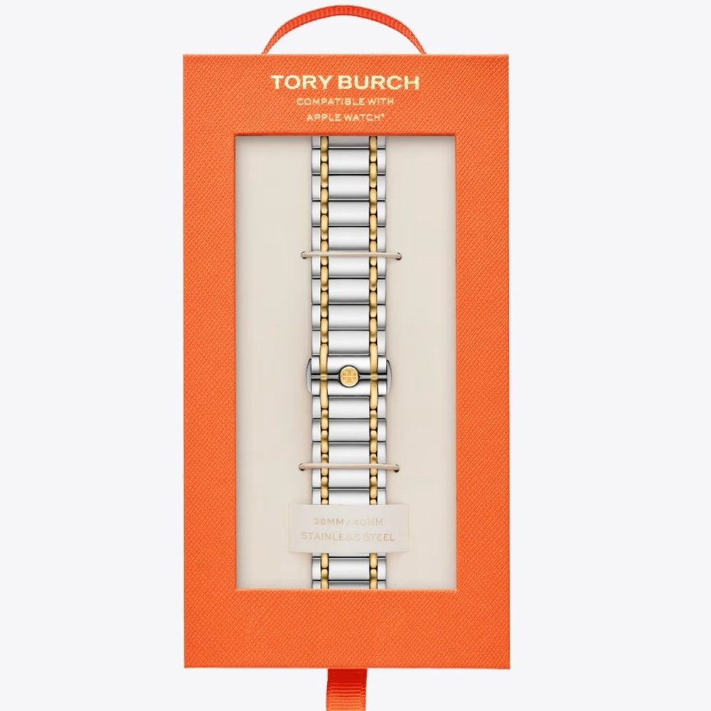 Tory Burch Two-Tone Stainless Steel Band for Apple Watch